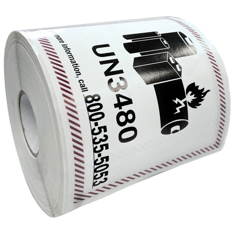 Precautionary Labels - UN3480 Battery Labels INFOTRAC