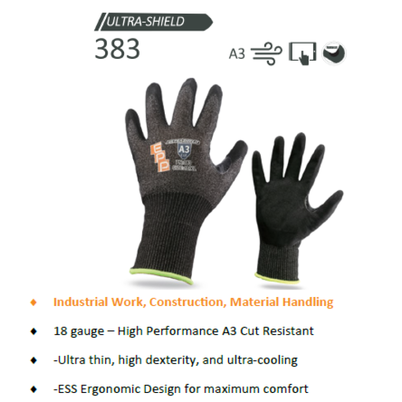EPP 383 A3 CUT LEVEL GLOVES PDP