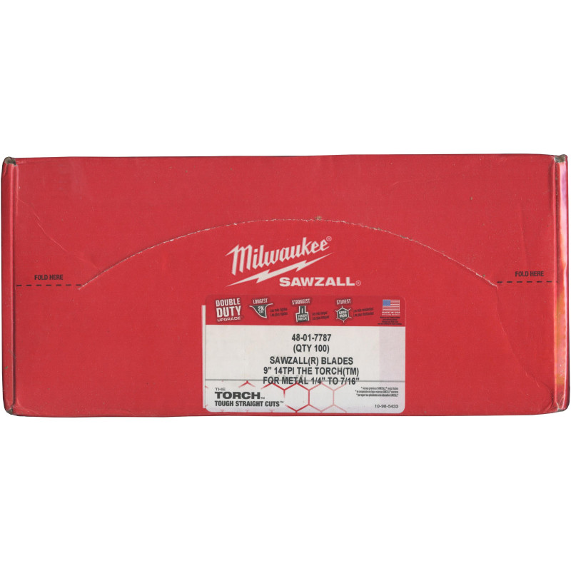9" x 1" x .042 14TPI Milwaukee TORCH Sawzall Blade 48-01-7787
