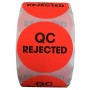 Label - 2" Circle QC REJECTED Labels Red 500 per Roll