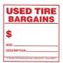 Tire Tags - Adhesive Stickers/Labels Used Tire Bargain