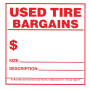 Tire Tags - Staple-on Used Tire Bargain