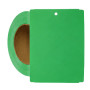 Thermal Transfer Tags Weatherproof - 4" x 5.5" Green Notched PolyMaxx Tag Stock