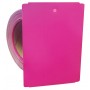 Thermal Transfer Tags Weatherproof - 4" x 5.5" Pink Notched PolyMaxx Tag Stock