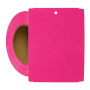 Thermal Transfer Tags Weatherproof - 4" x 5.5" Pink Notched PolyMaxx Tag Stock