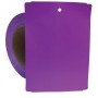 Thermal Transfer Tags Weatherproof - 4" x 5.5" Purple Notched PolyMaxx Tag Stock