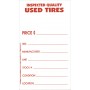 Tire Tags - Weatherproof Vinyl Used Tire Label Stickers With Tire Adhesive