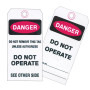 DANGER DO NOT OPERATE LOCKOUT TAGS