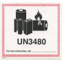 Precautionary Labels - Battery Labels UN3480 