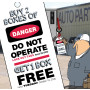 DANGER DO NOT OPERATE LOCKOUT TAGS