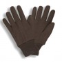Gloves - Jersey, Brown Cloth -12 Pairs