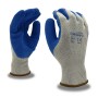 Gloves - Cor-Grip Blue Crinkle Latex Coated - 12 Pairs