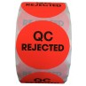 2" Circle QC REJECTED Labels- CF RECYCLER SUPPLY