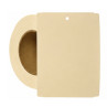 4" x 5.5" Tan Notched Poly Stock Tag