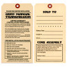 Maintenance Pre-Installation & Warranty Tags - Manual Transmission