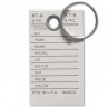 Key Tags - With Rings