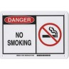 Warning Sign-DANGER NO SMOKING<br>Plastic