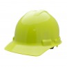 Hard Hat with 6-point ratchet- HI-Viz Lime