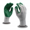 CORDOVA SAFETY 3892 Green Latex Coated Knit Gloves